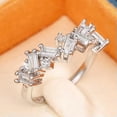 thumbnail image 3 of EOEMY Fashion Band 925 Silver Filled Ring Jewelry Women Wedding Party Ring Sz 6-10-8-Silver, 3 of 7