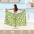 thumbnail image 7 of Uourmeti Pickles Swimsuit Coverup for Women Chiffon Scarf Blouse for Swimwear Sheer Bikini Tie Side Wraps One Size, 7 of 7