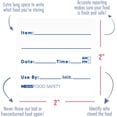 thumbnail image 4 of shiyou-Dissolvable Food Labels for Containers \u2013 Mason Jar Labels - Dissolvable Labels Work in 30 Seconds \u2013 Removable Freezer Labels for Food Containers - Canning Labels - Kitchen Stickers (, 4 of 4