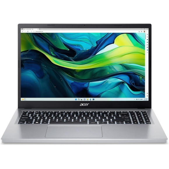 Refurbished (Good) Acer 15.6" FHD Laptop (Intel Core i3-N305, 8GB RAM, 128GB SSD, Windows 11 S Mode) - Silver (AG15-31P-3947)