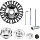 thumbnail image 1 of Kit de accesorios para desmalezadora, cepillo giratorio de alambre de acero para eliminar el óxido del césped y el musgo, cabezal de corte con kits de adaptadores universales, 1 of 5