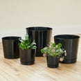 thumbnail image 2 of Root & Vessel Majestic Full Depth Cylinder Planter, Black, 12", 2 of 5