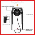 thumbnail image 6 of Outdoor Camp Stove High Pressure Propane Gas Cooker Portable Cast Iron Patio Cooking Burner (Single Burner 75000-BTU), 6 of 7