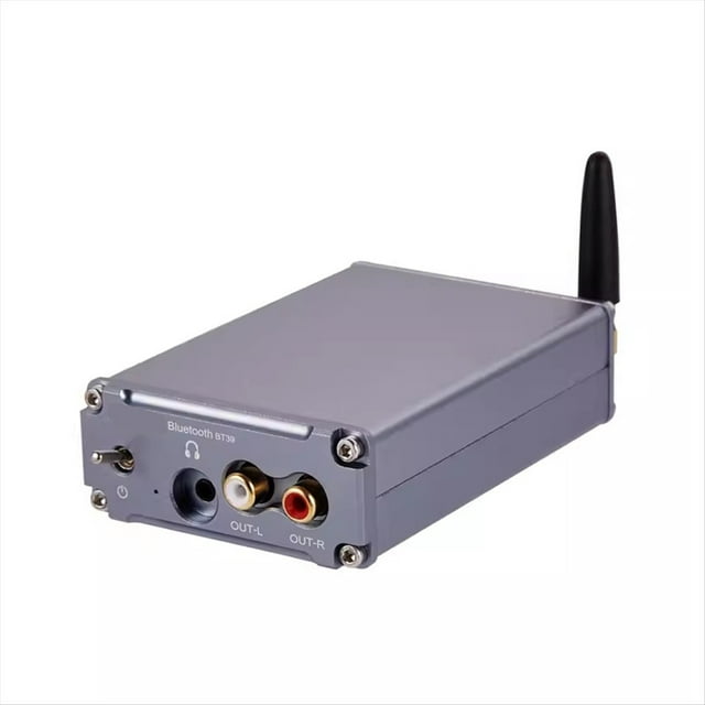 Decodificador HIFI Sin Pérdidas QCC5125 ES9039Q2M HD Bluetooth 5.0 Adaptador Receptor Inalámbrico Decodificación DC12V Gris