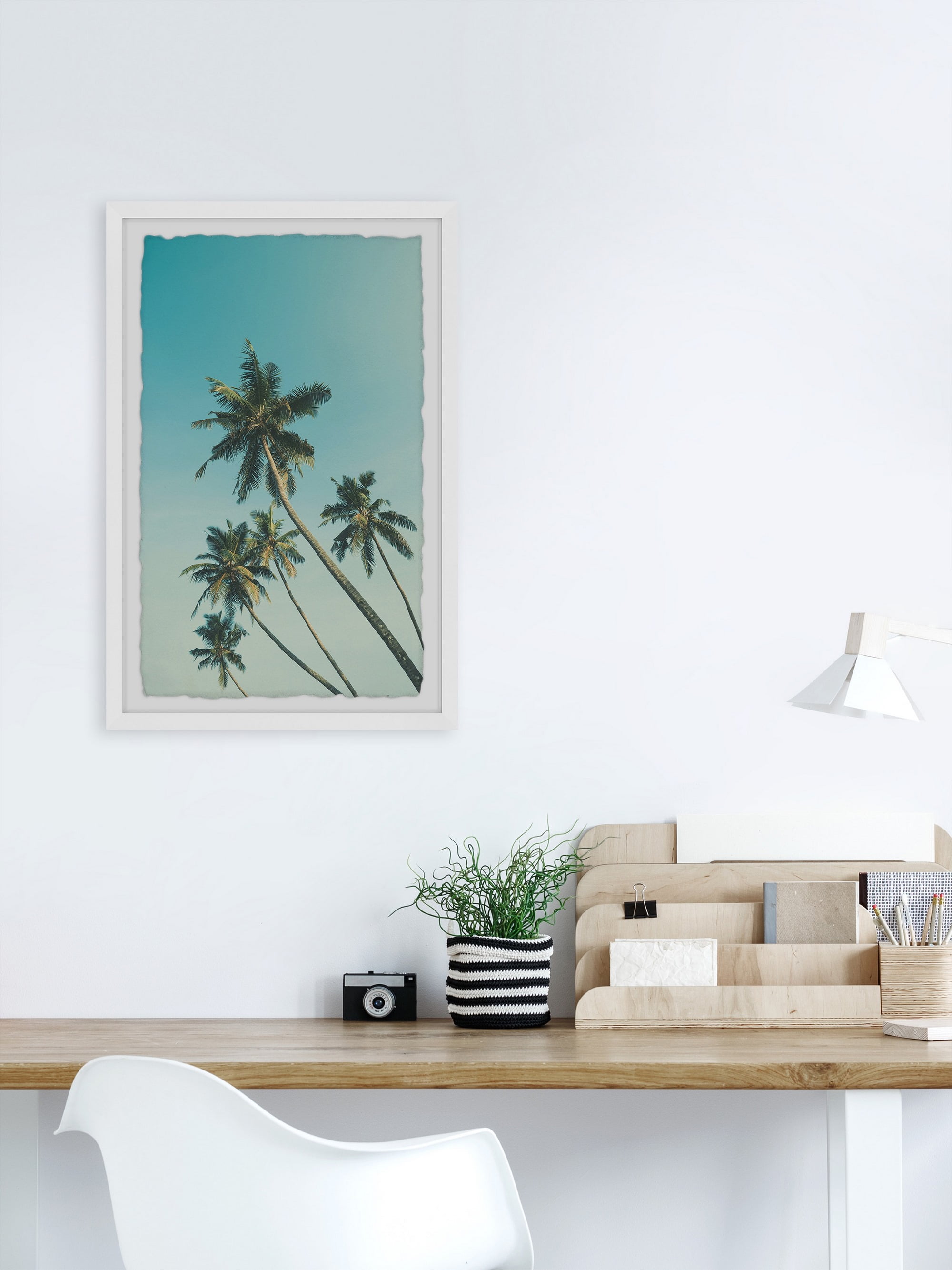Marmont Hill Leaning Palm Trees Framed Wall Art