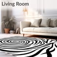thumbnail image 2 of ODIKA 5x7 Machine Washable Non-Slip Area Rug, Artistic Swirl Spiral Vortex Twisting Curvilinear Ultra Soft Rug, None, 534036, 2 of 7