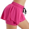 thumbnail image 5 of cfhntfmh 2 in 1 Athletic Shorts for Women Summer Biker Running Shorts High Waisted Gym Workout Shorts with Drawstring, 5 of 7