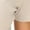 Beige, variant on Girls T Shirt Ribbed Short Sleeve Crew Neck Plain Basic Summer Tees Fashion Clothing (5-14Y)