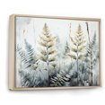thumbnail image 2 of Designart "Golden Oasis Green Ferns" Floral Floater Framed Wall Art Print, 2 of 7