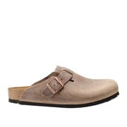 Birkenstock Unisex Boston BS Oiled Leather Clog Sandals- Tabacco Brown