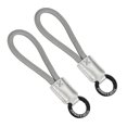 thumbnail image 1 of Cadena de Llave de Cuero Hecha a Mano Uxcell, Colgante de Bolsa Elegante, Cordón de Cuero para Teléfono Móvil, Llavero para Automóvil, Accesorios de Llavero para Mujeres y Hombres, Gris, 1 of 6