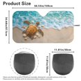 thumbnail image 5 of KUIFORTI Leopard Print Windshield Sunshade Block Heat and Sun UV Rays, Reusable Front Windshield Sun Shade Large Sun Visor for Car- Keeps Your Vehicle Cool - Easy to Storage, 5 of 6