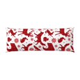 thumbnail image 2 of Body Pillow Cover, red plaid Moose Bunny bear Body Pillow Cases with Zipper Soft Breathable Smooth Skin Friendly Long Pillow Case 20x60 inches, 1Pcs, 2 of 7