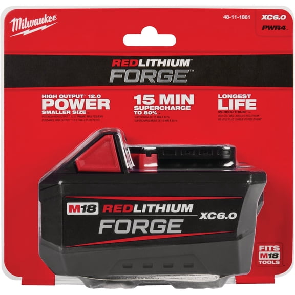 Milwaukee M18 REDLITHIUM FORGE Lithium-Ion High Output XC 6.0 Ah Battery Pack