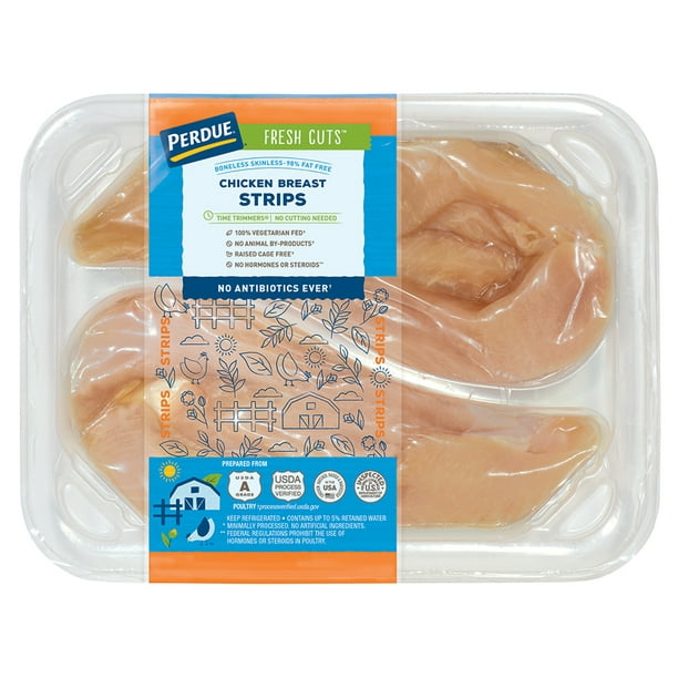 Perdue Fresh Cuts Boneless Skinless Chicken Breast Strips (0.81.6 lbs