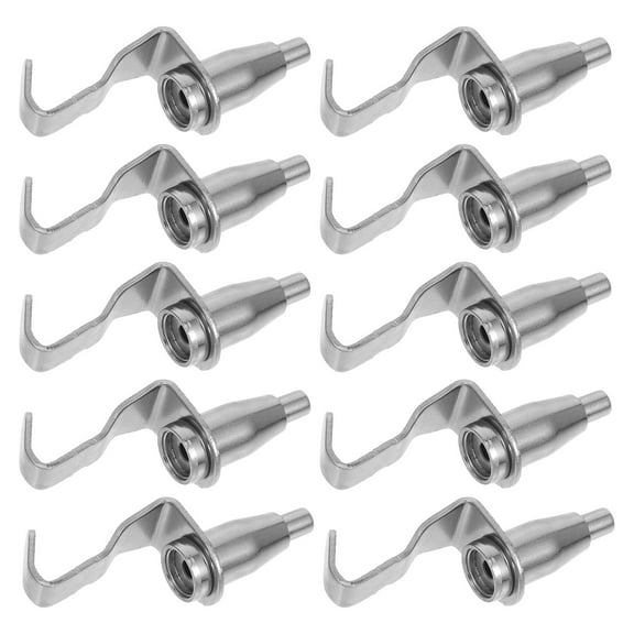 unbranded 10pcs Adjustable Art Hangings Hooks Steel Picture Hangings Rail Hooks Art Display Hooks Gallery Hangers for Gallery Hanger System
