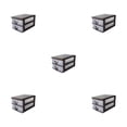 thumbnail image 1 of ziyahi Organizer Storage Drawer - plify Life With Smart Storage Solutions Multi-Layer Desktop Drawer brown two layers 5Set, 1 of 6
