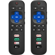 (Pack of 2) for Roku-TV-Remote-Control-Replacement,Universal for TCL Roku TV/Hisense Roku TV/Onn Roku TV/Sharp Roku TV/Philips Roku TV (Not for Stick and Box)