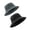 Black-Gray, variant on Qucik Dry Fishing Sun Hat,Adjustable Water Resistant Bucket Hat,Summer Outdoor Hiking Safari Hat