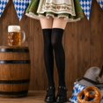 thumbnail image 2 of Yuanlong Womens Over-The-Knee Socks Sheer Solid Color Thigh High Stockings Minimalist Classic Casual Hosiery, 2 of 4