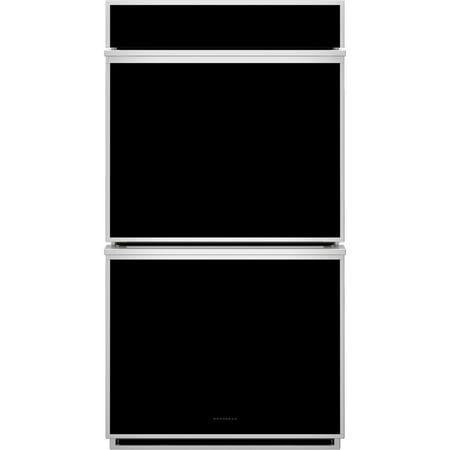 Monogram - Minimalist Collection 27" Built-In Double Electric Convection Wall Oven - Stainless steel