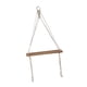 thumbnail image 5 of Estante colgante de pared de macramé bohemio, decoración creativa de pared con cuerda tejida decorativa Blanco, 5 of 9