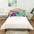 thumbnail image 6 of GZHJMY Satin Pillowcase for Hair and Skin Breathable Slip-Cool, Wrinkle-Resistant Soft and Smooth 20x30In Single Side Envelope Opening Without Zipper Circle Colorful, 6 of 7