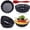 3.15 Inch -12pcs-Black, variant on 5 Inch -6pcs Round Nonstick Fluted Pie & Tart Pans, Mini Baking Molds