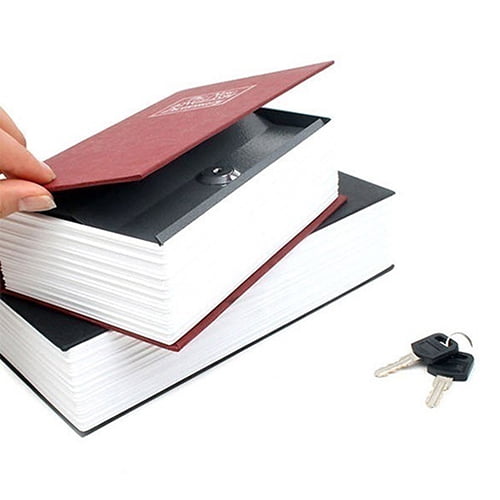 Dictionary Book Safe Diversion Secret Hidden Security Stash Booksafe Lock & Key 