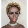 thumbnail image 3 of Peluca Pelucas de pelo rubio corto para mujeres negras Pelucas sintéticas cortas para mujeres afroamericanas Pelucas Peinados cortos (rubio) 3 pulgadas, 3 of 4