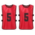 thumbnail image 5 of Tomshoo Absorbent and Washable Soccer Team Jerseys 6 PCS Training Bibs for Football and Basketball, 5 of 7