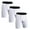 White*3, variant on LANBAOSI 3 Pack Boys Compression Shorts Active Underwear Performance Boxer Briefs Size 5