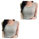 thumbnail image 4 of Camiseta sin mangas corta Qarigey para mujer con cuello cuadrado chaleco corto de verano, 4 of 6