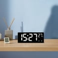 thumbnail image 6 of Gmluru Digital Desk Clock Digital Alarm Clock Simples LED Large Digital Display Fashion Multi-set Alarm Clock Features Desktop Bedside Study Kitchen Clock, 6 of 7
