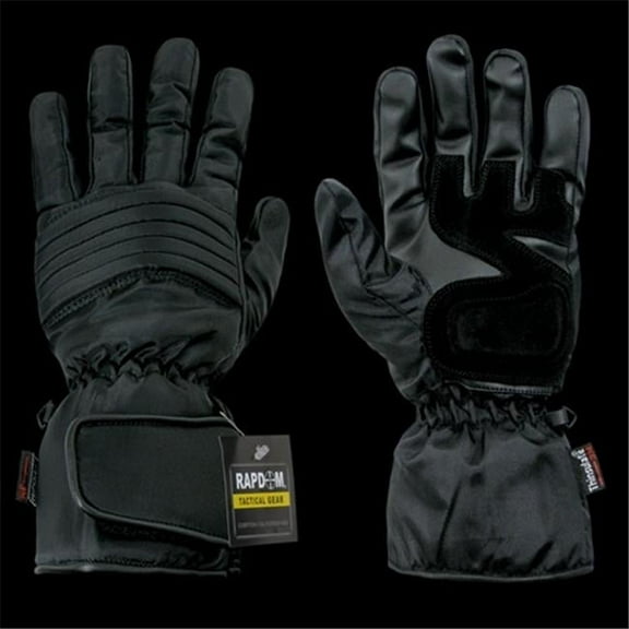 RapDom T03-PL-BLK-05 Everest Patrol Winter Glove- Black- 2X Large
