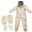 Beige, variant on Professional Cotton Full Body Beekeeping Bee Keeping Suit with Hood
