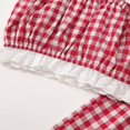 thumbnail image 5 of WOYY Little Girls Summer Outfits Gingham Print Tank Top & Wide Leg Pants Set, Sizes 5-6Y, 5 of 8