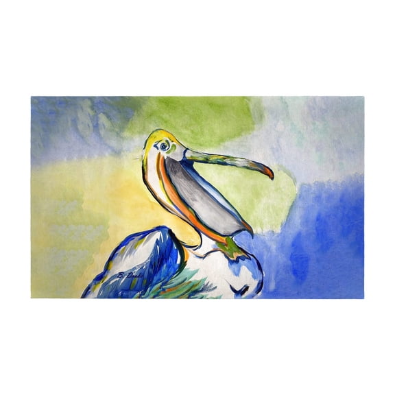 Betsy Drake Interiors Happy Pelican Door Mat 30x50