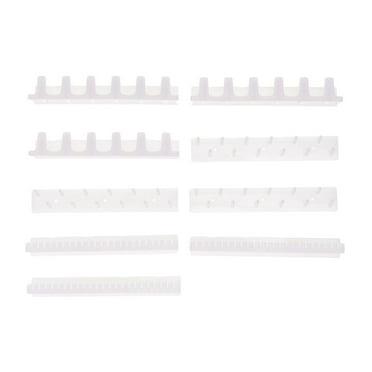 Kelingqi 18pcs Jewelry Display Hooks Set Wall-mounted Necklace Storage Hanger Jewelry Organizer (White, Box-packed)