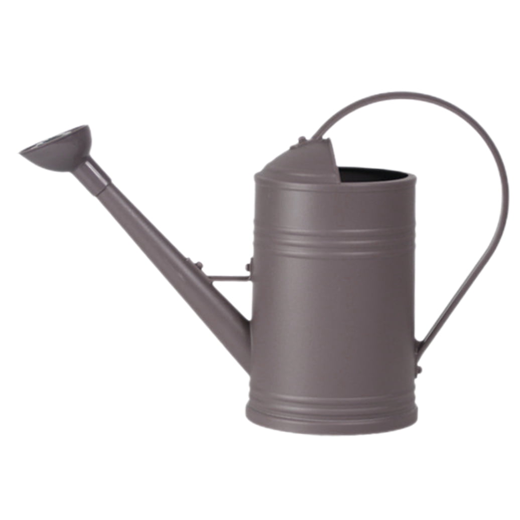 HOOWIFFY Grey Plastic Watering Can with Spout for Indoor and Outdoor Plants, Perfect for Garden, Home, and Plant Care