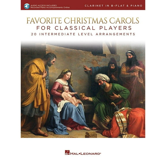 Hal Leonard Favorite Christmas Carols for Classical Players - Clarinet and Piano Book/Audio Online
