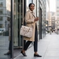 thumbnail image 3 of TRANSLINK Tote Bag Crossbody Purse for Women, Multi-Pocket Shoulder Handbag, Large Capacity Lightweight Casual Shoulder Bag Gingham Print Khaki, 3 of 7
