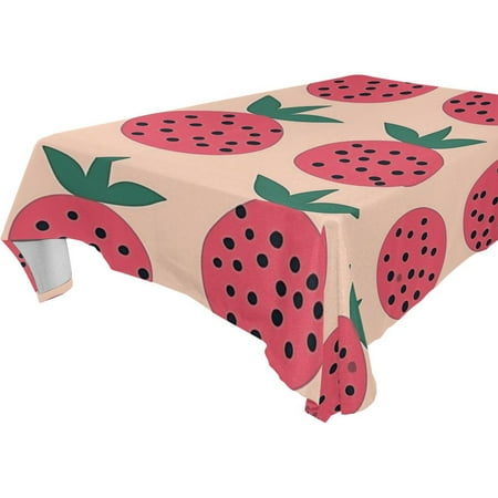 

Vzayy Premium Polyester Square Tablecloth Set 54-120 Inch Cute Pomegranate
