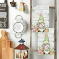 thumbnail image 1 of WIFKLSIIPG Easter Kitchen Dish Towel Striped Rabbit Print Household Kitchen Multifunctional Hand Towel, 1 of 3