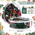 thumbnail image 4 of [Left wind] Xmas Wreath Plastic Storage Bags Christmas Clear Wreath Storage Bags Xmas Container with Dual Zippers and Handles Case for Seasonal Holiday Garland,24inch, 4 of 6