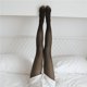 thumbnail image 4 of Pantalones transparentes de una pieza de color gris de azafata, leggings de una pieza engrosados con forro polar de otoño e invierno, medias negras de mujer, pantimedias transparentes falsas, 4 of 6