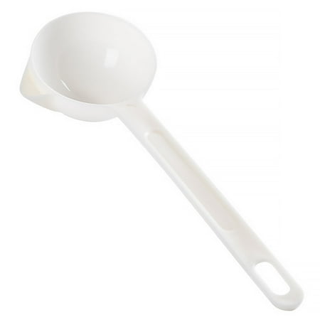 

10pcs Kitchen Grease Filter Scoop Soup Residue Strainer Spoon PP-make Oil Separation Spoon Colander White