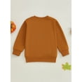 thumbnail image 6 of Baby Toddler Girl Halloween Sweatshirt 12 18 24 Months 2T 3T 4T 5T 6T Letter Embroidery Long Sleeve Pullovers Autumn Tops for Toddler Fall Clothes Outfit, 6 of 9
