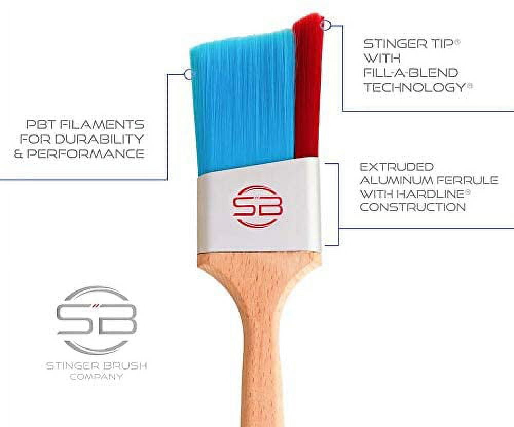 Stinger Brush Professional 3 Inch Interior Angle Paint Brush
