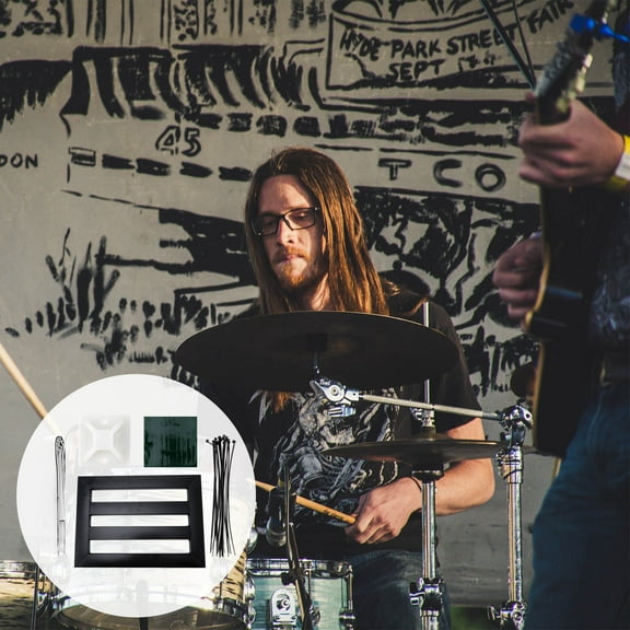 Toddmomy 1 Set Electric Guitar Pedal Board with Power Supply Bracket and Anti-Rust Technology